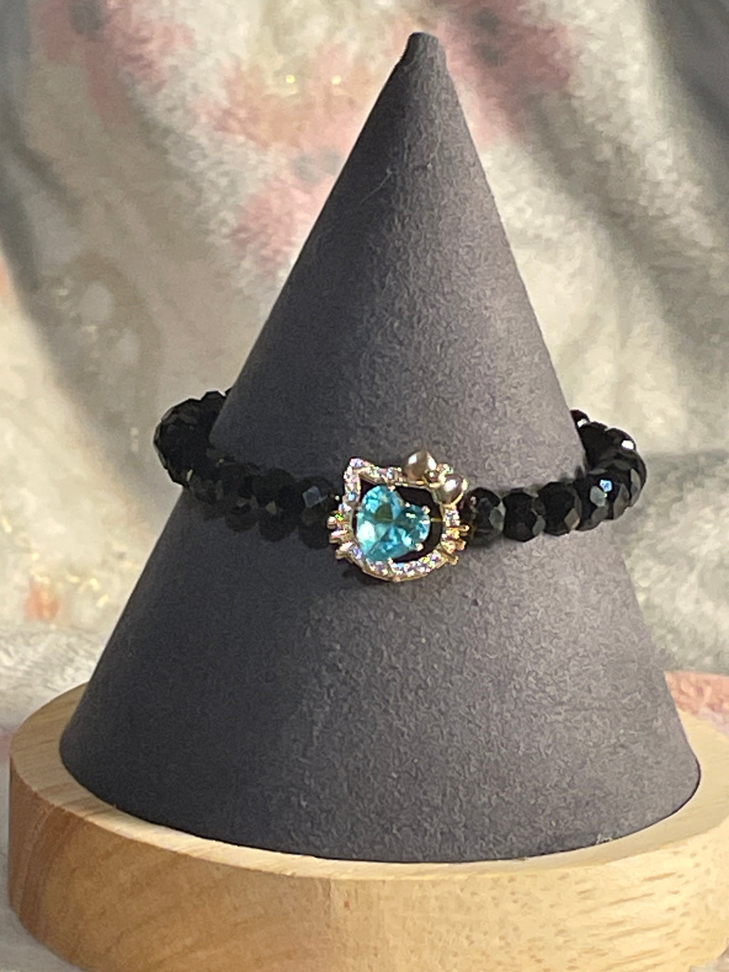 Aqua Blue Kitty Bracelet ￼