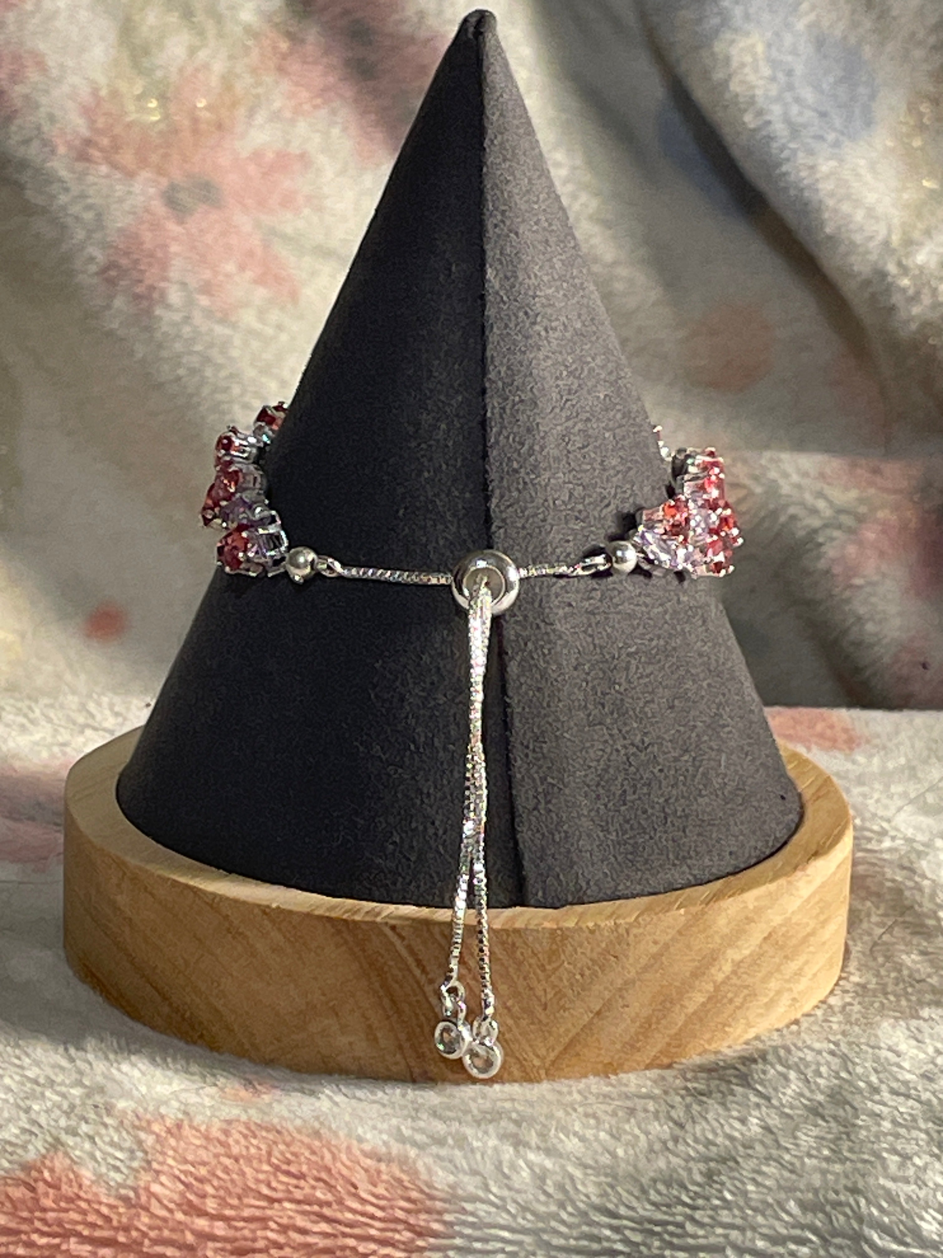 Rose Color Heart Bracelet