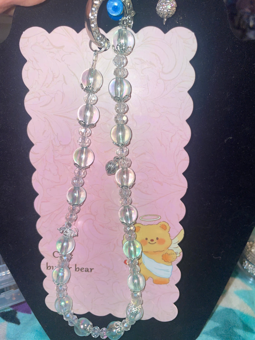 Flower/bow keychain