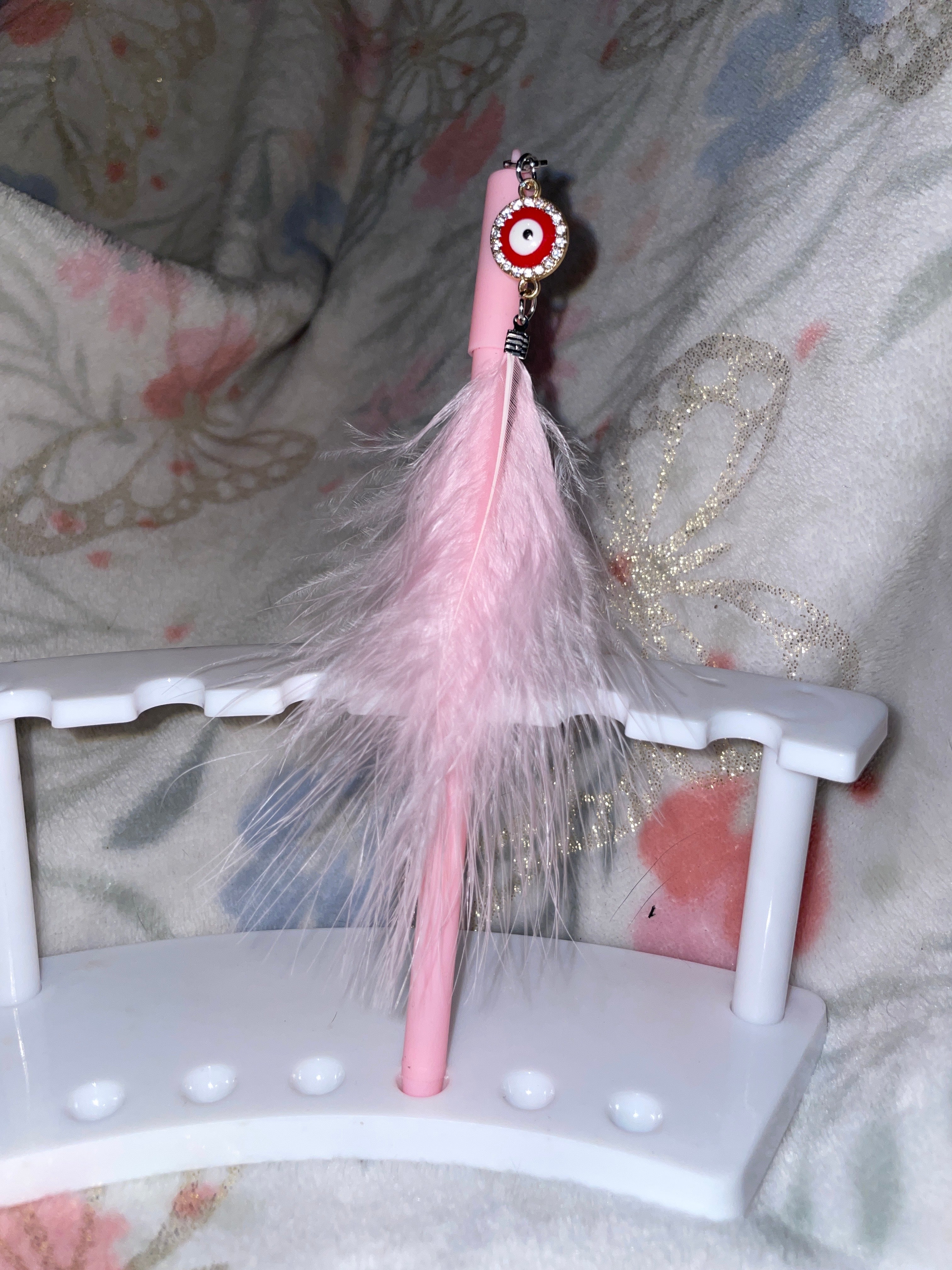 Evil Eye Feather Pens