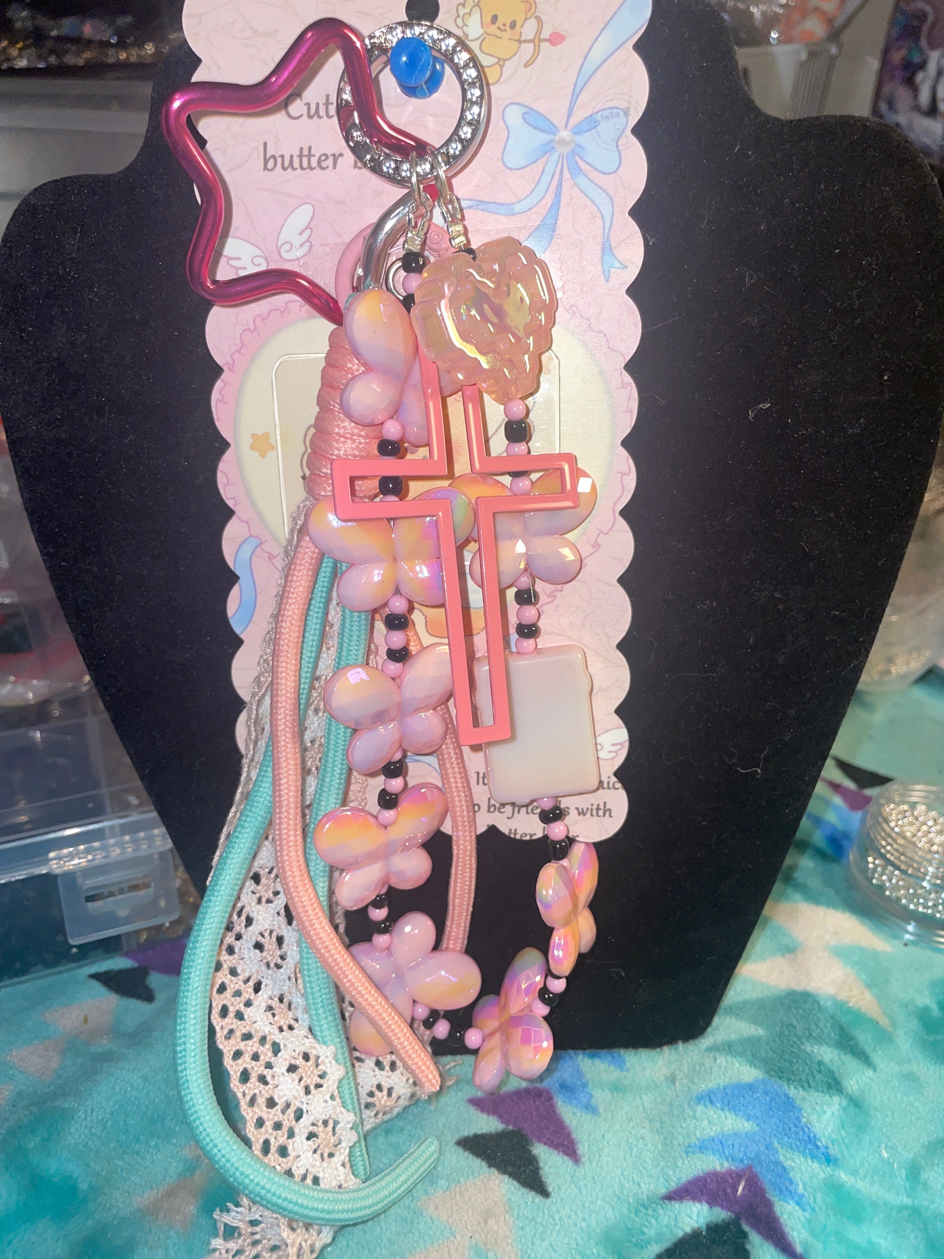 Pink Cross/Buttefly