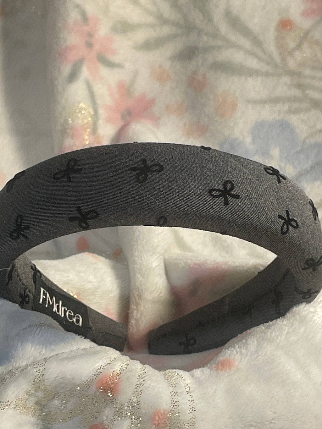 Black bow headband