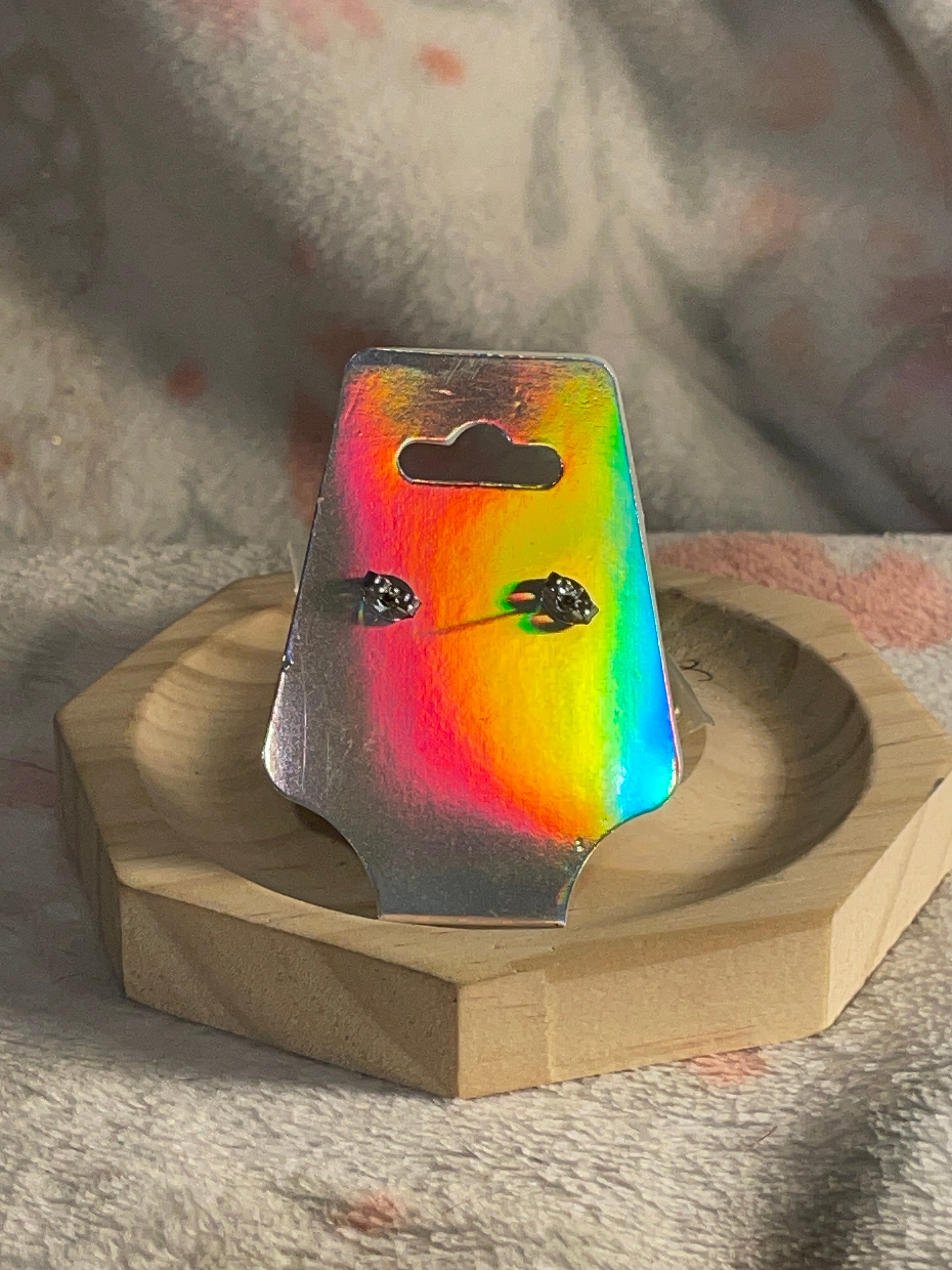 Blue and Pink Butterfly Earrings