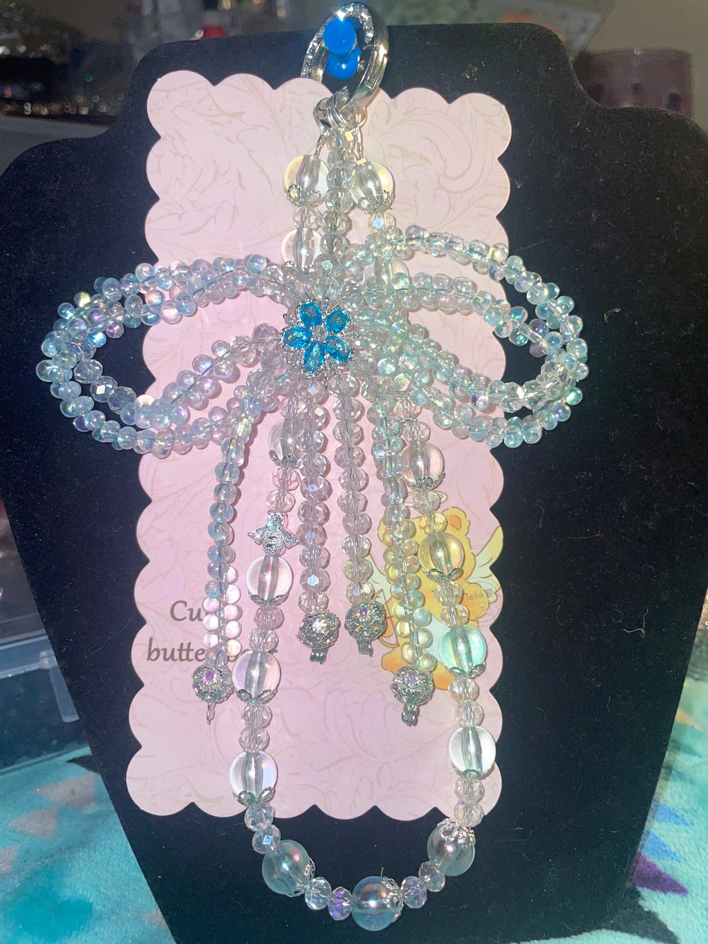 Flower/bow keychain