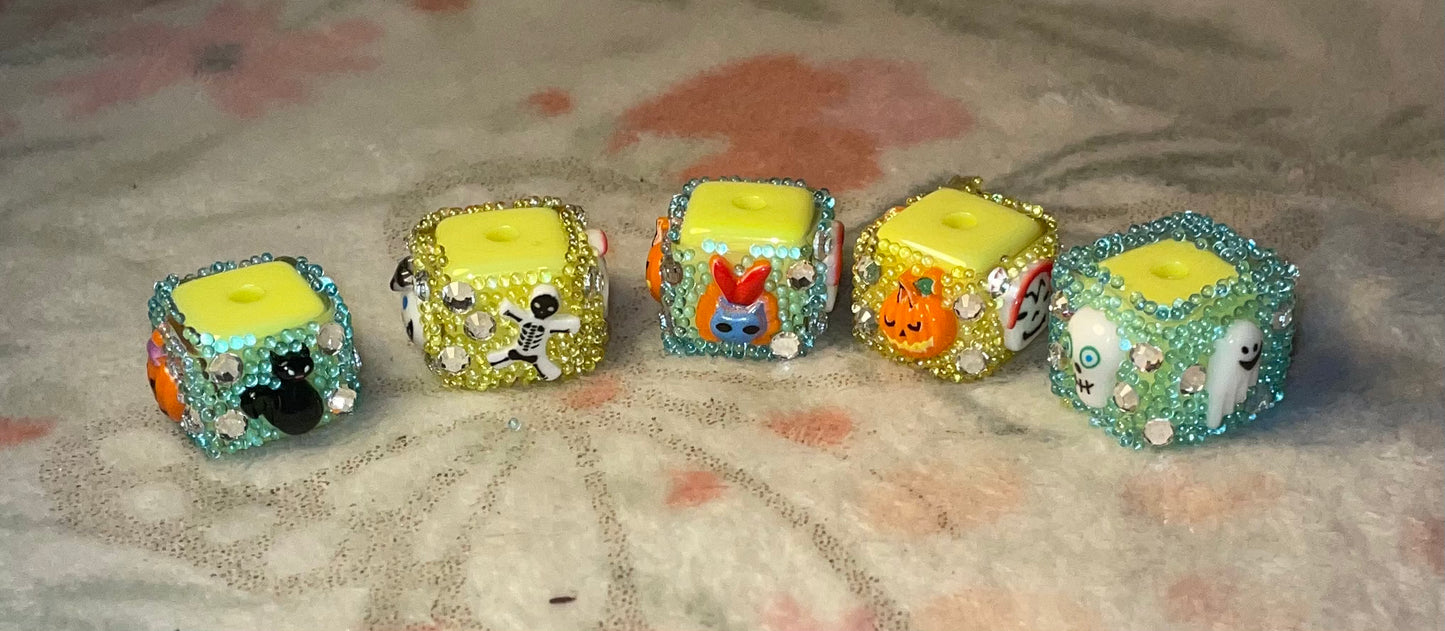 Homemade Halloween beads
