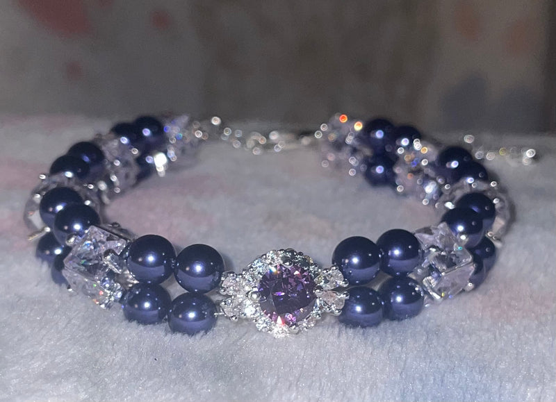 Lucky purple bracelet