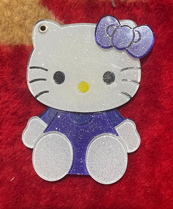 Purple Hello Kitty Phone decoration with mirror.