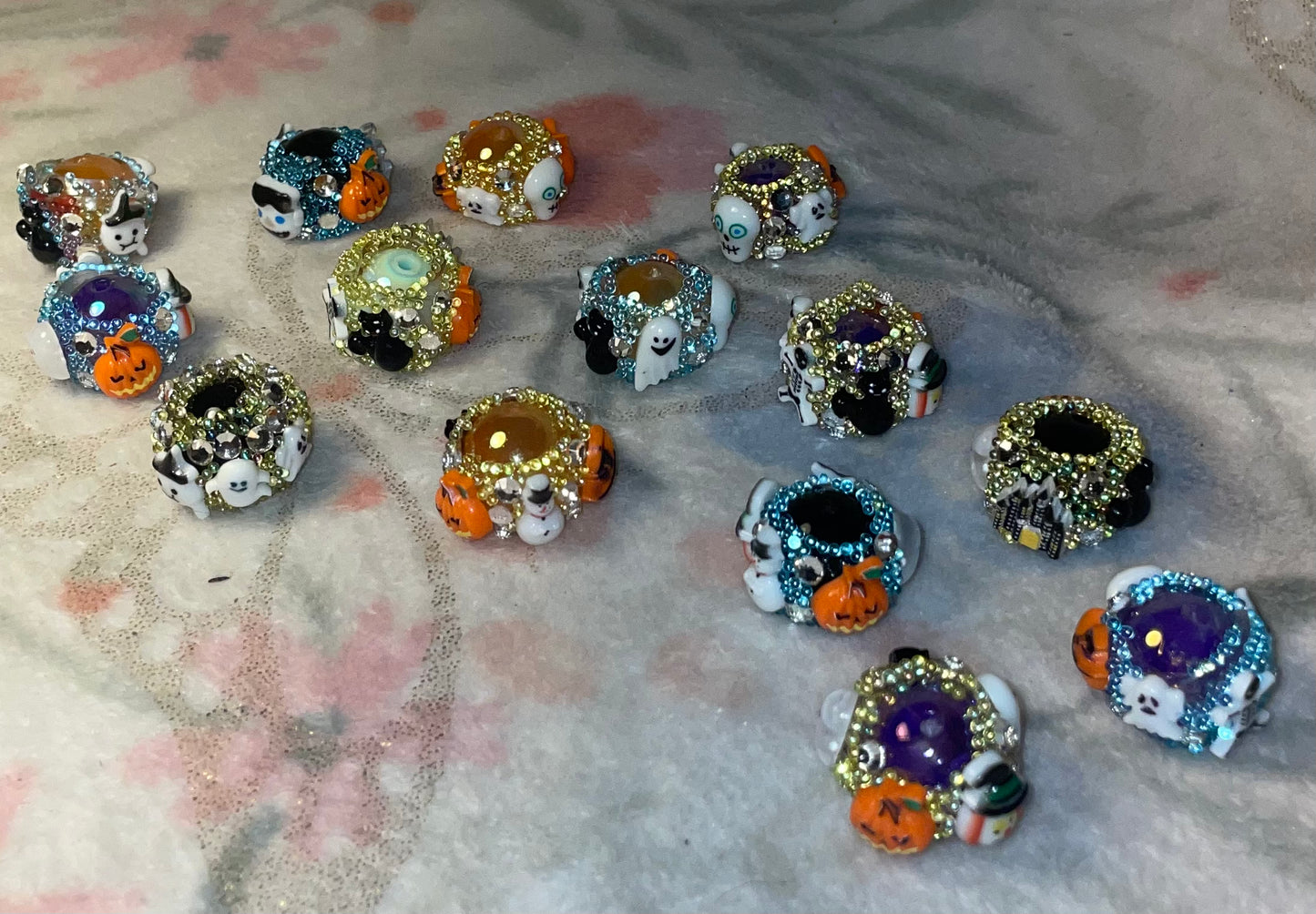 Homemade Halloween beads