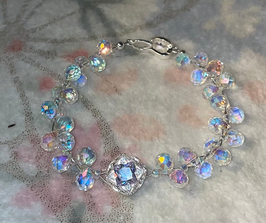 Crystal bead bracelet