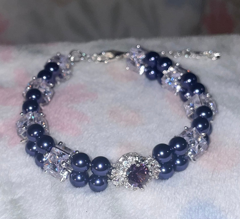 Lucky purple bracelet