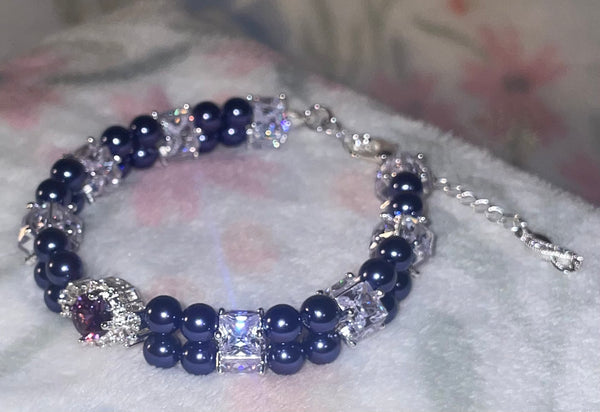 Lucky purple bracelet