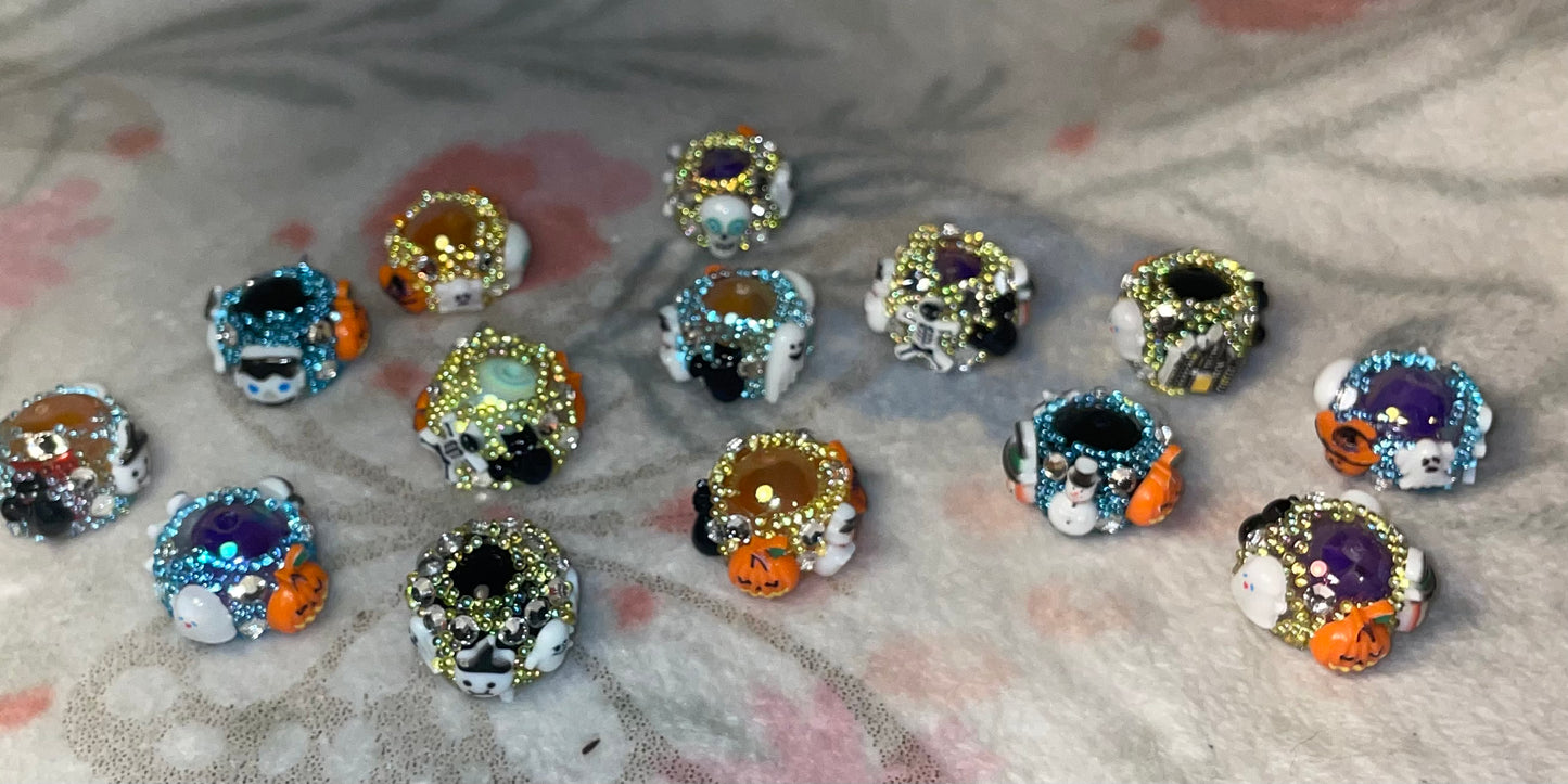 Homemade Halloween beads