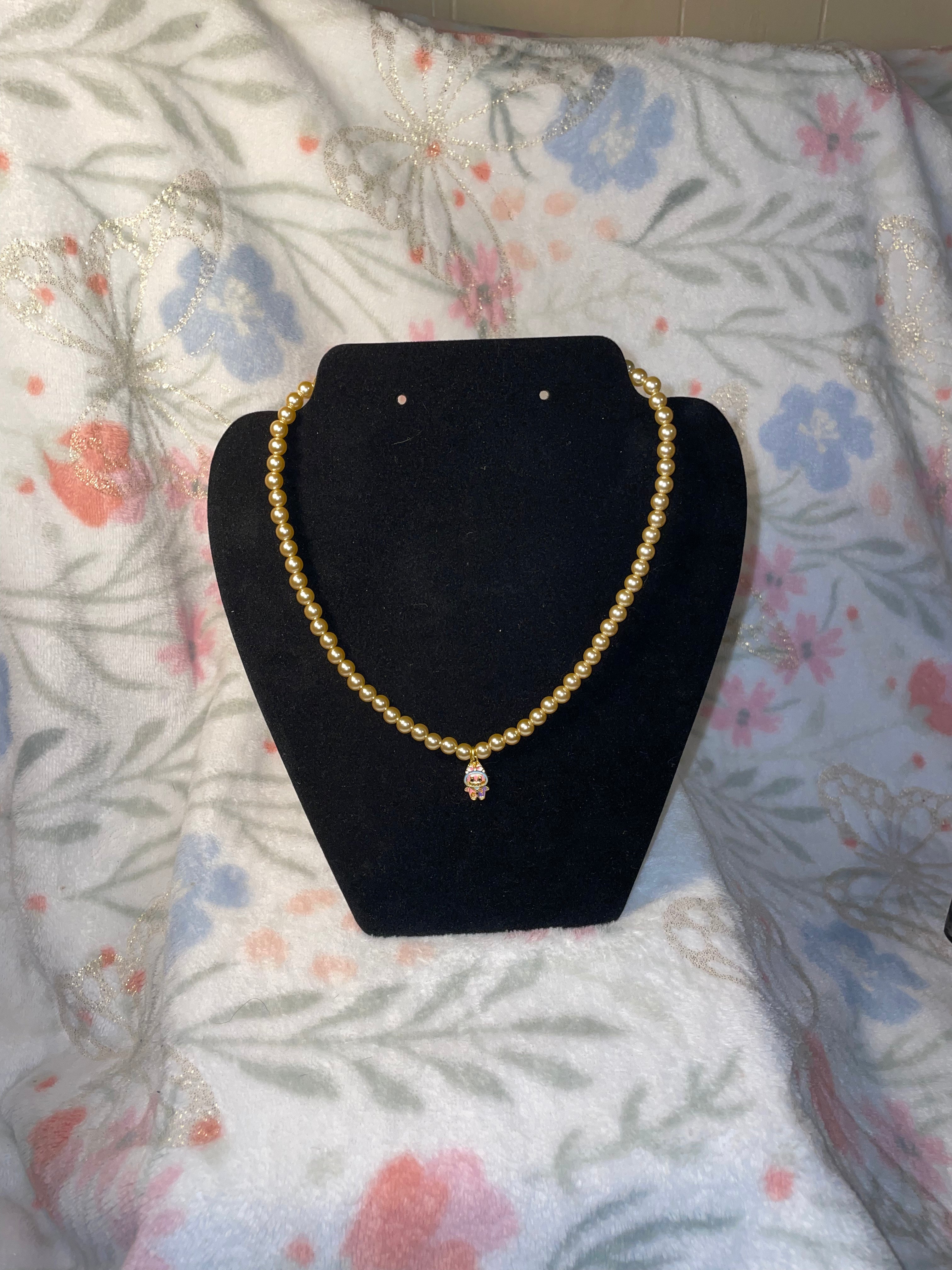 Labubu pearl necklace ￼