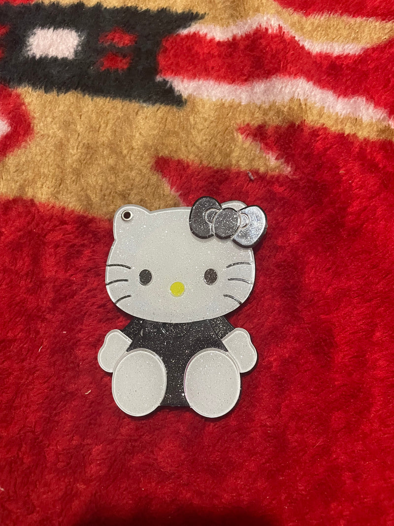 Black Hello Kitty Phone Decoration with Mirror
