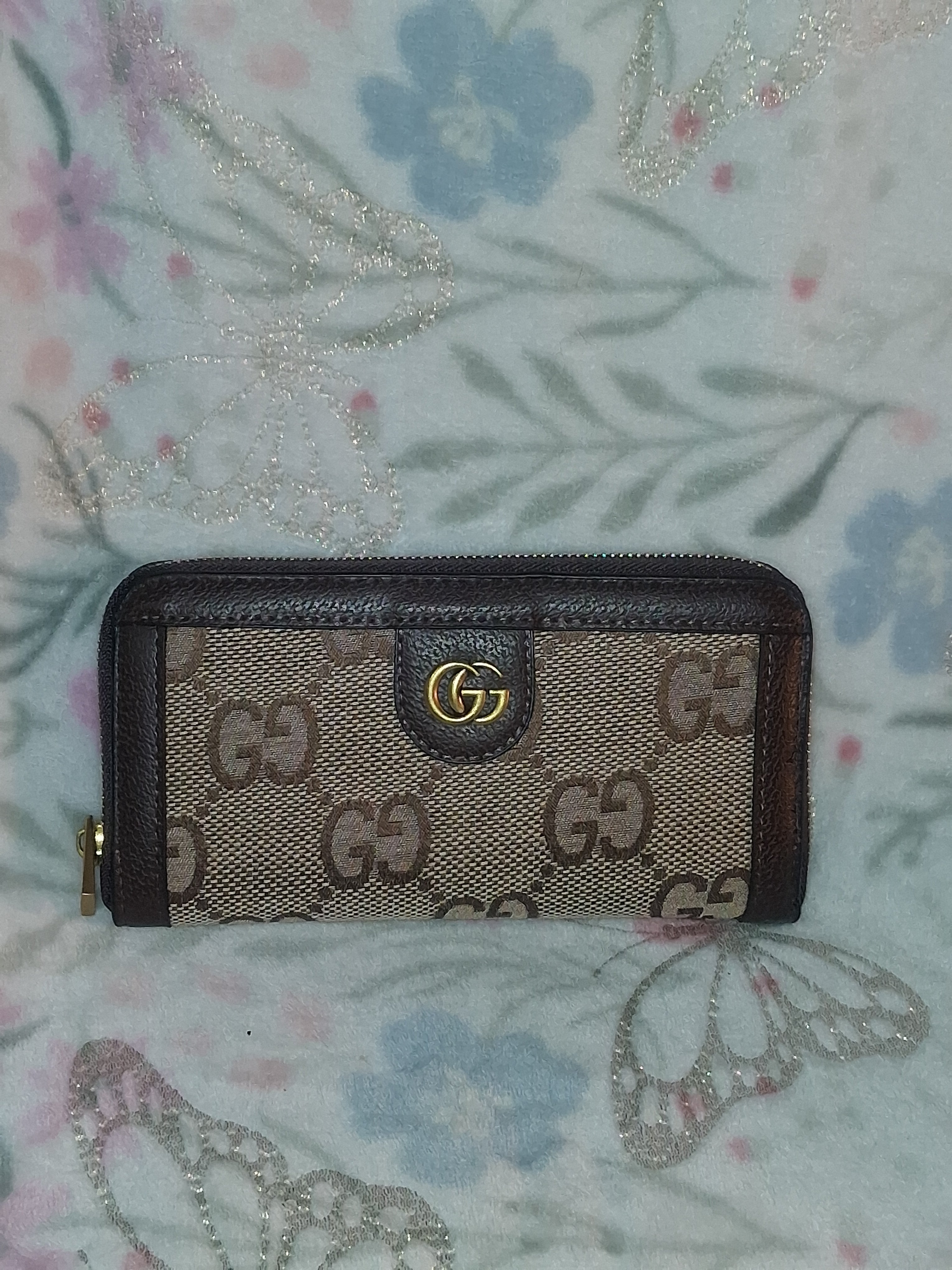 Brown GG Wallet/Zipper