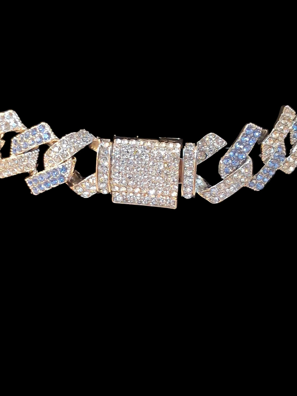 14K Blue and Sliver Chain