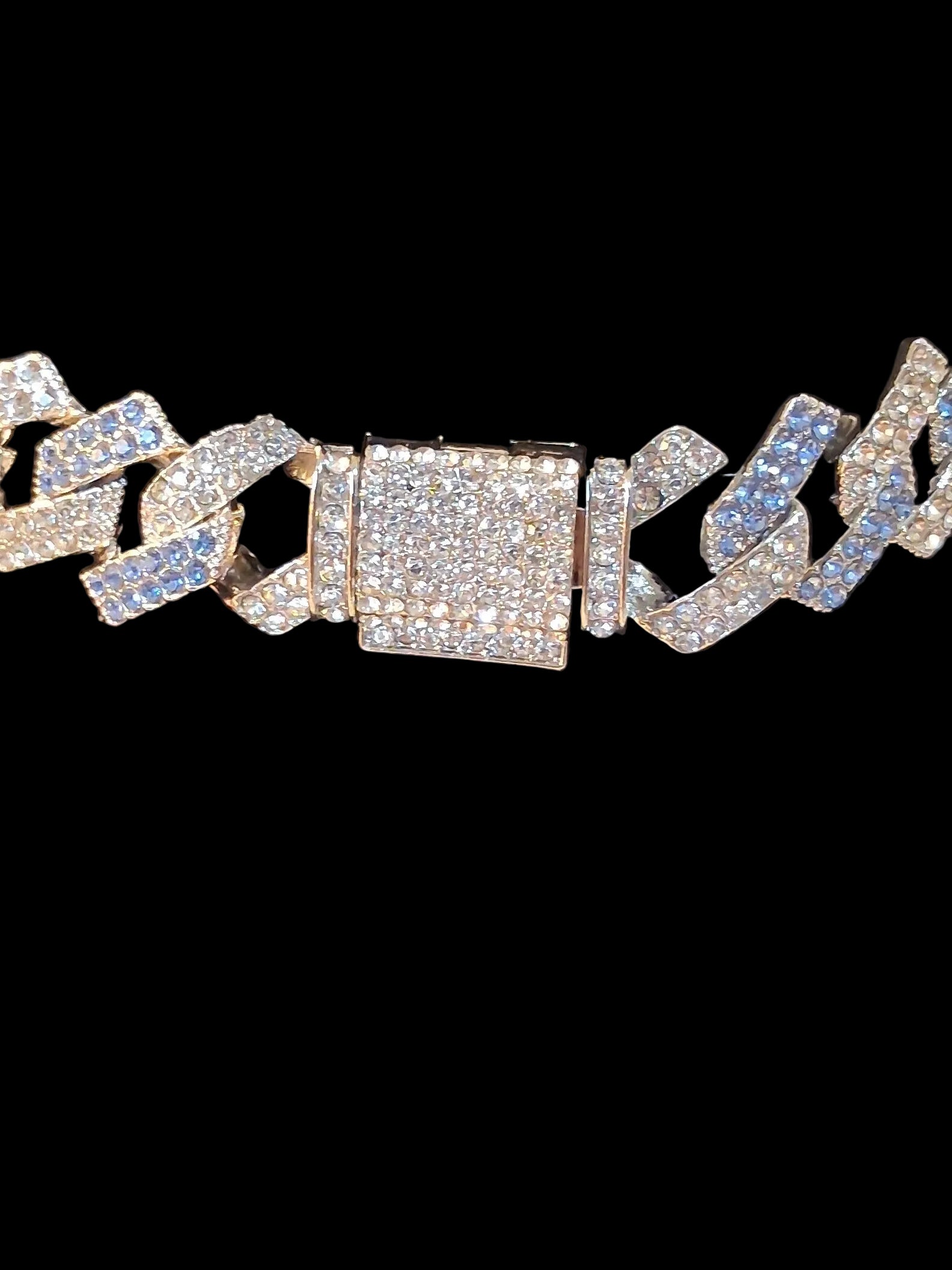 14K Blue and Sliver Chain