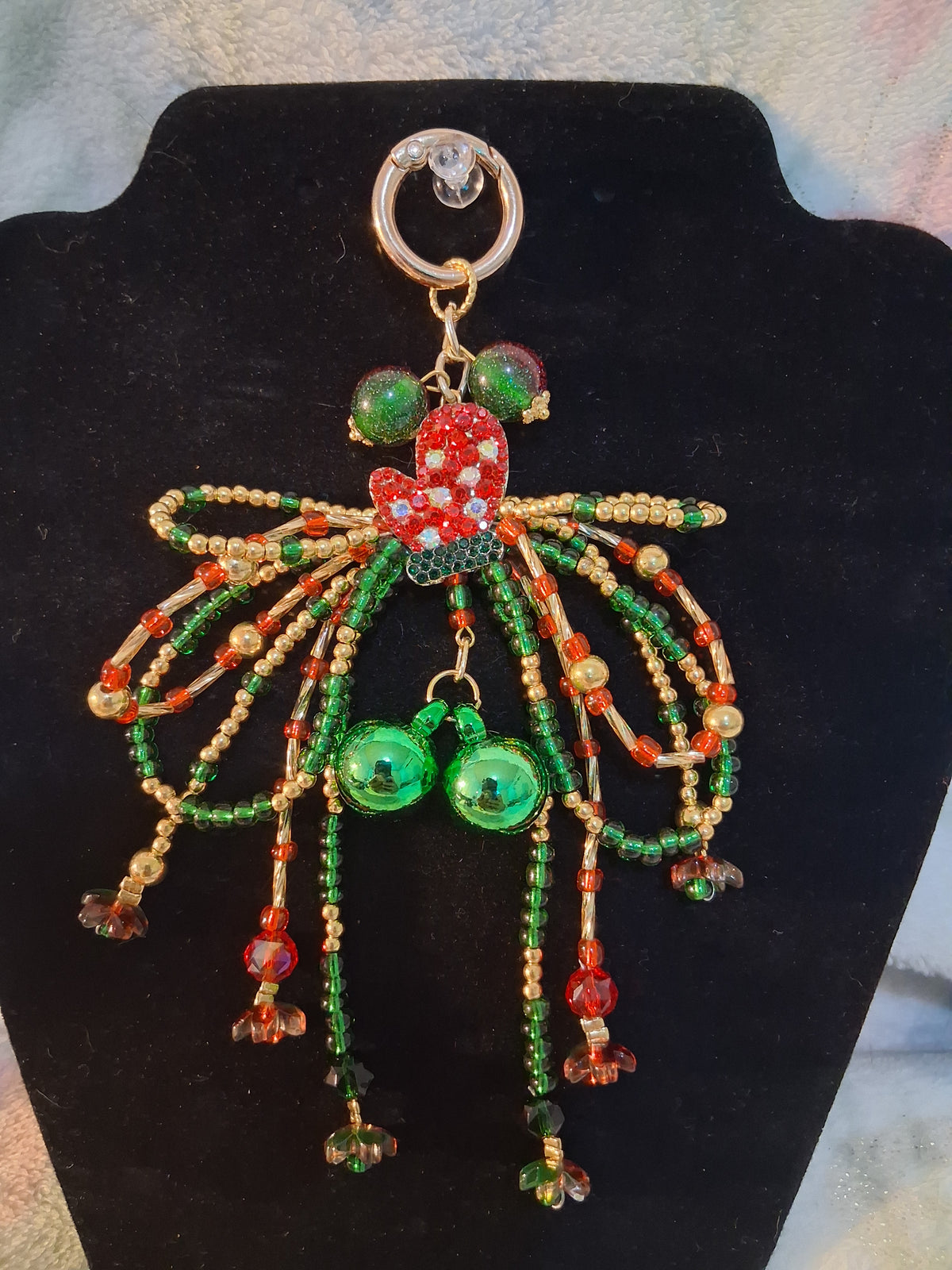 Christmas Bow Keychain