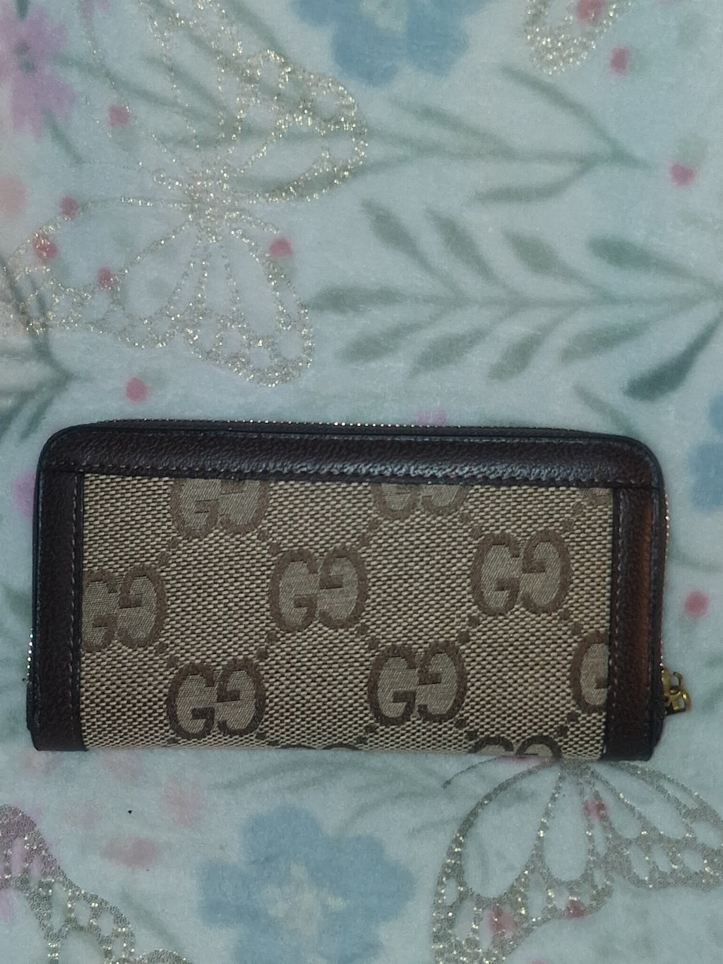 Brown GG Wallet/Zipper
