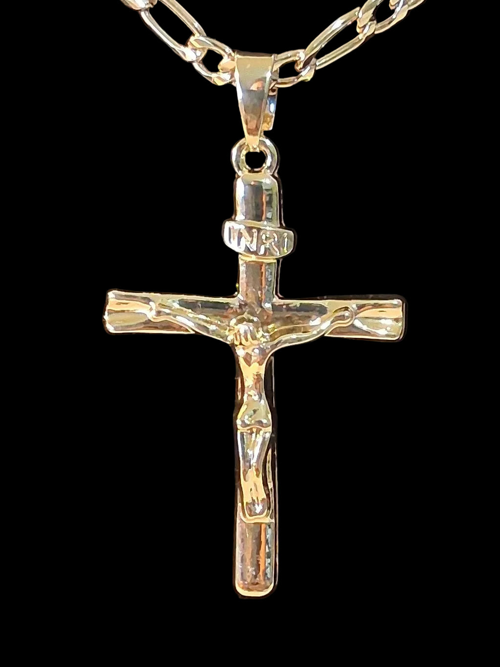 14K Gold Crucifix with Jesus.