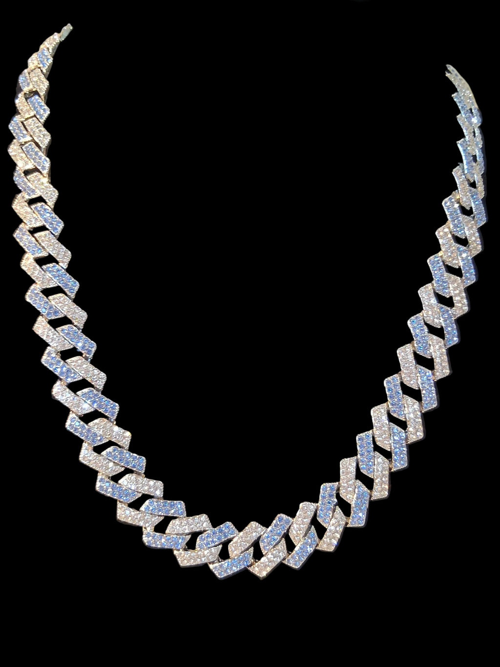 14K Blue and Sliver Chain